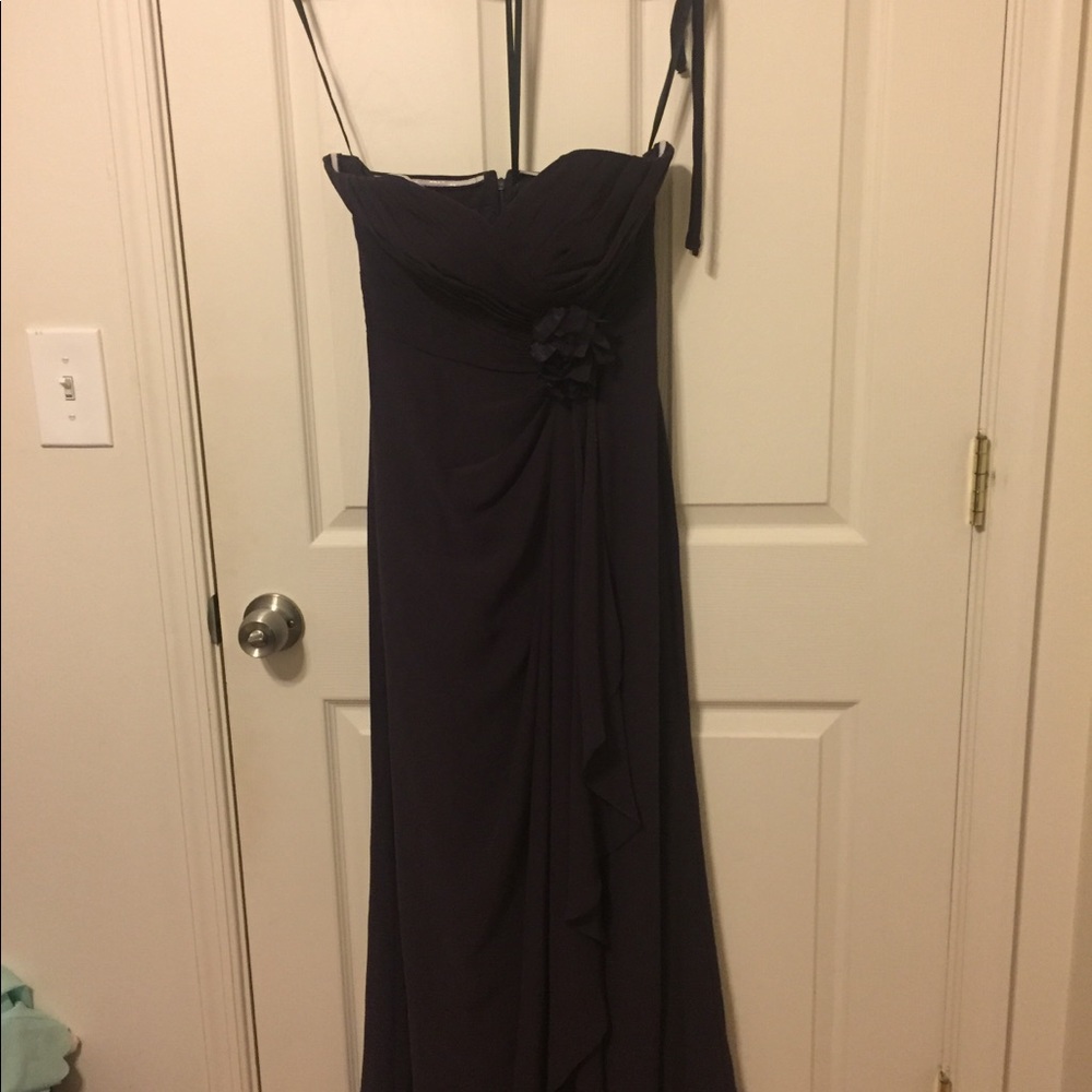Purple bridesmaid / prom / formal dress